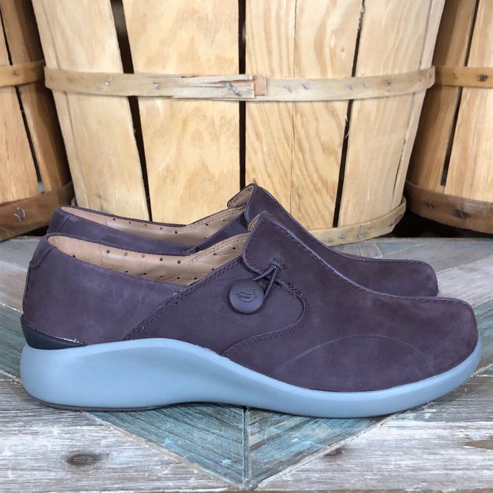 Clarks Unstructured Un Loop 2 Burgundy Leather Co… - image 1